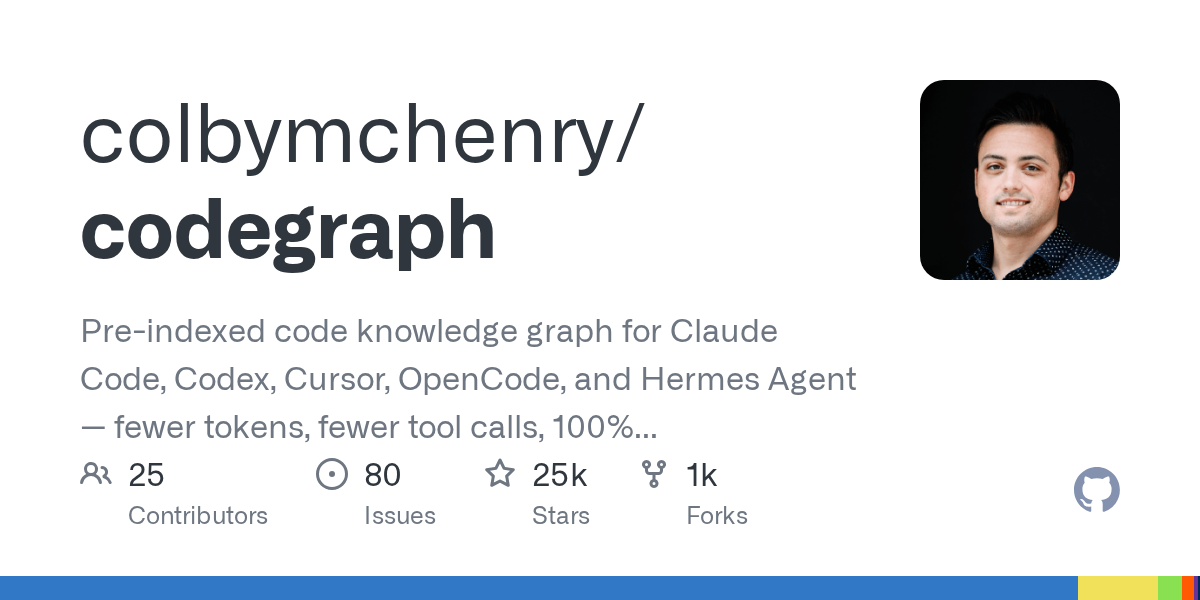 GitHub Trending 2026-05-26 — codegraph