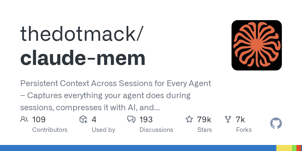 GitHub Trending 2026-05-27 — claude-mem