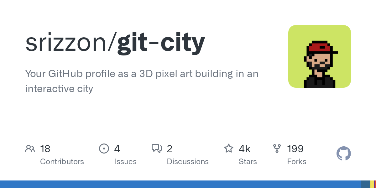 Git City 도시 전경