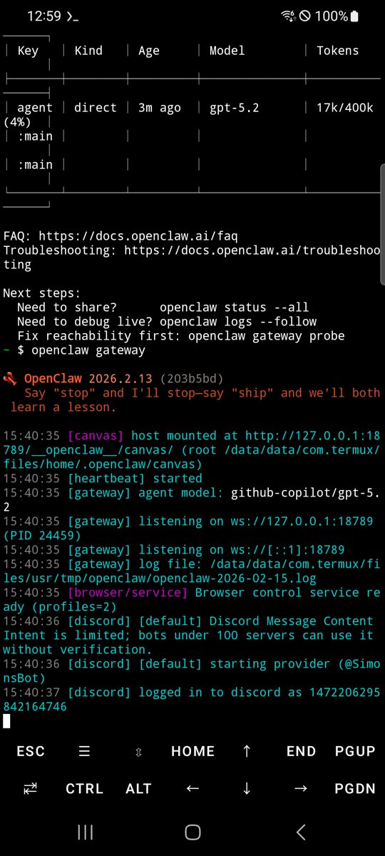 Termux에서 OpenClaw 실행